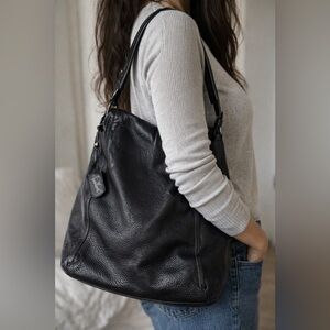 Furla Black Leather Shoulder Bag